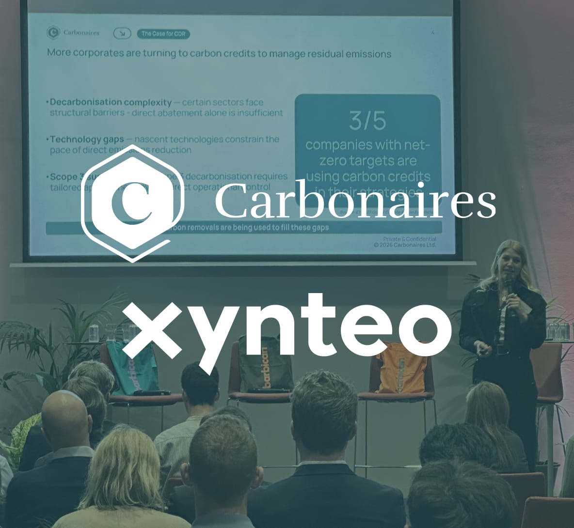 Carbonaires and Xynteo partnership event at the Barbican, London